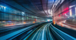 high-speed rail travel light beams hyper-speed