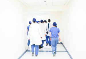 doctors in a hallway