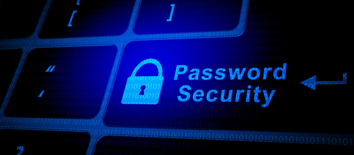 Password Security key on keyboard